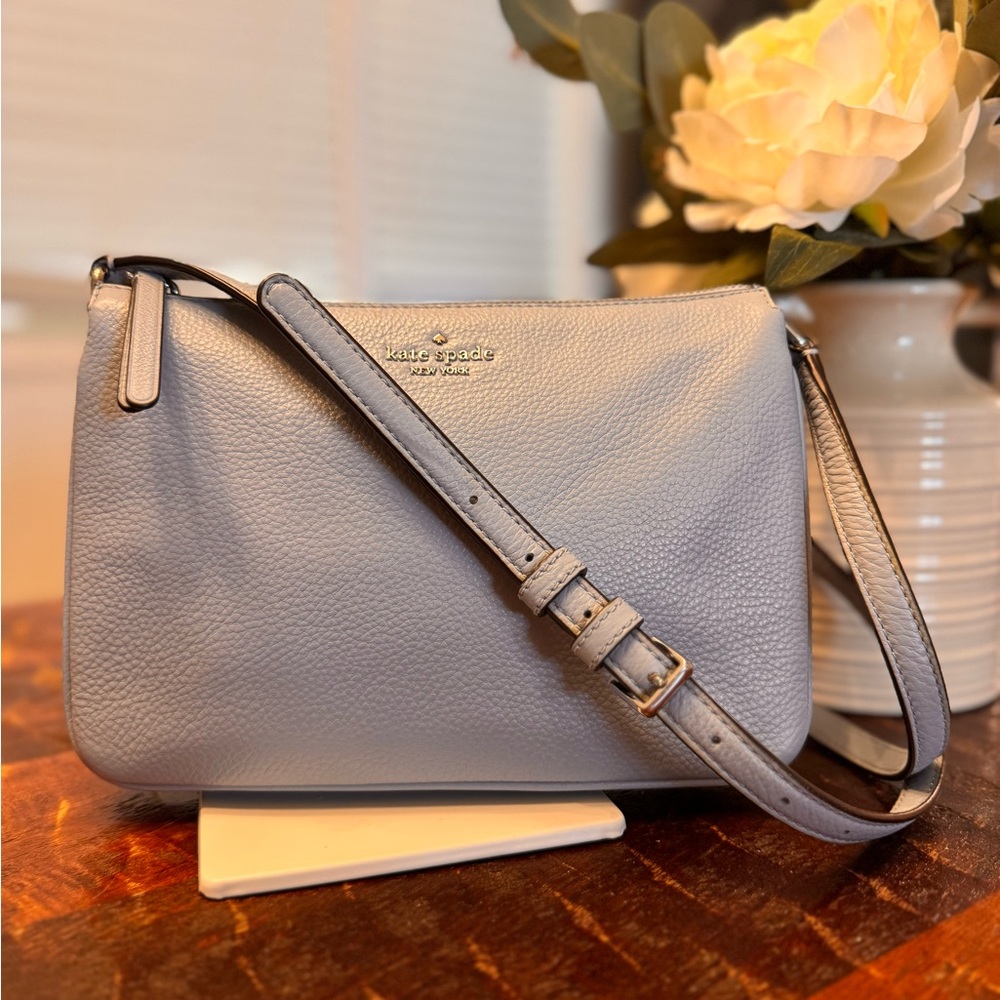 Kate Spade New York Leila Triple Gusset, Pebble Leather Crossbody